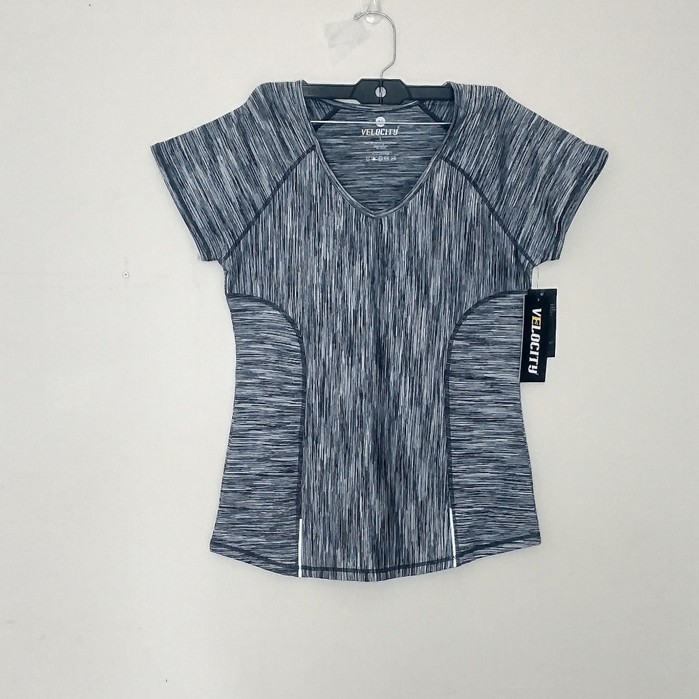 Athletic shirts v neck Velocity active  new with tag size large